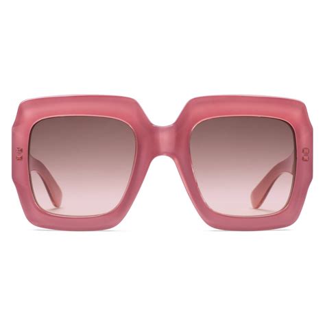 pink gucci glasses replica|gucci pink sunglasses square.